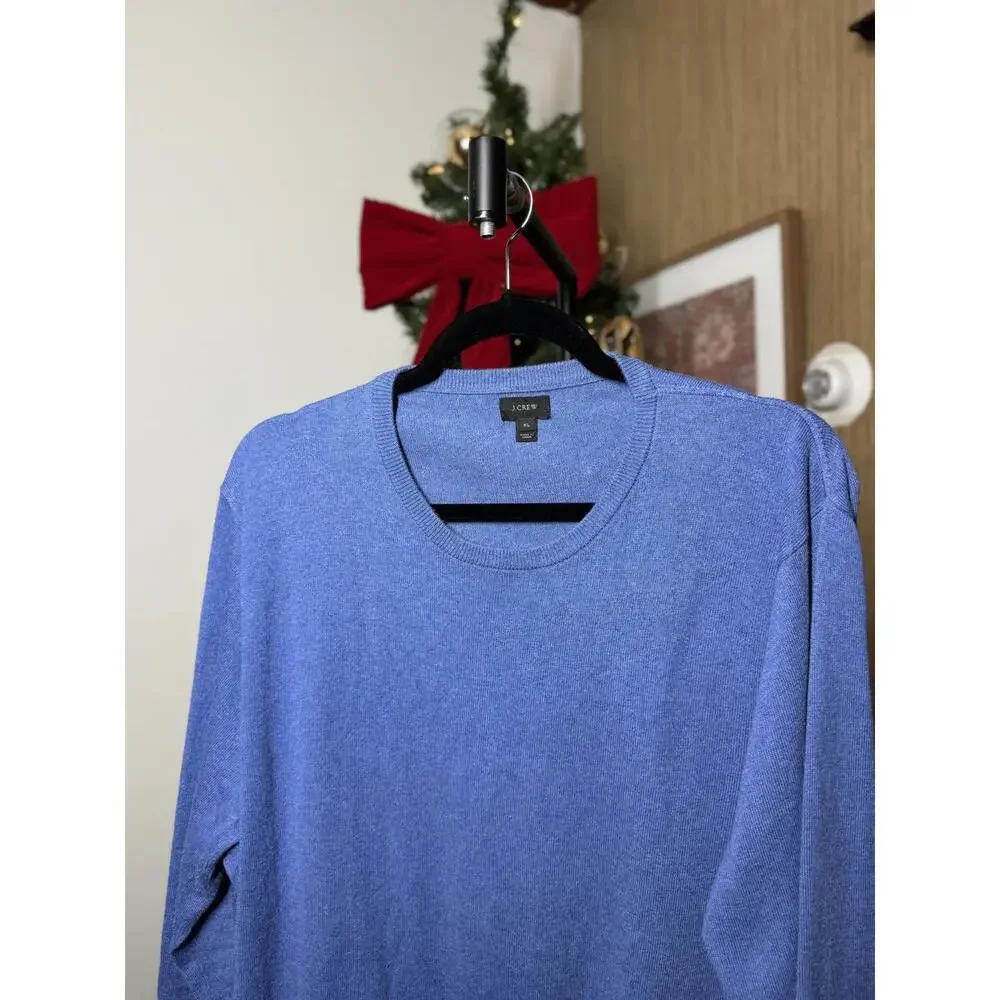J.Crew Men's Blue Crew Neck Sweater